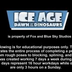 Ice Age 3 Animasyon asamaları